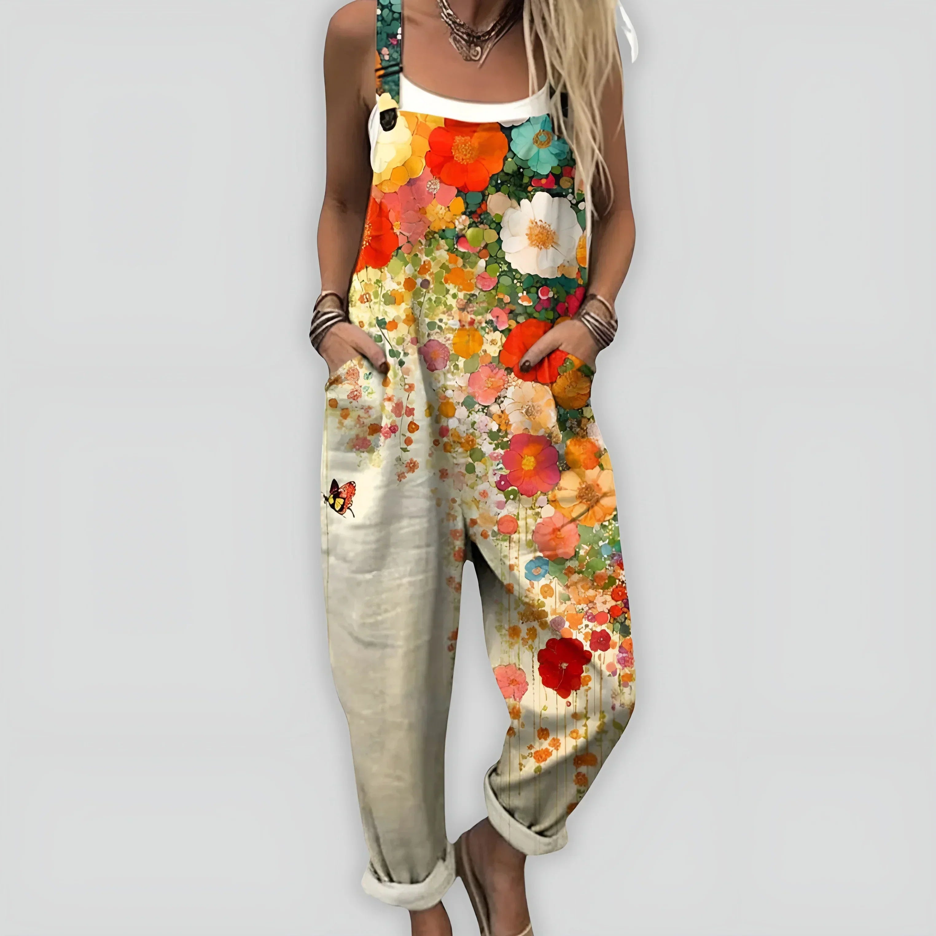 Faye - Bekväm och Stilren Jumpsuit med Ledig Passform