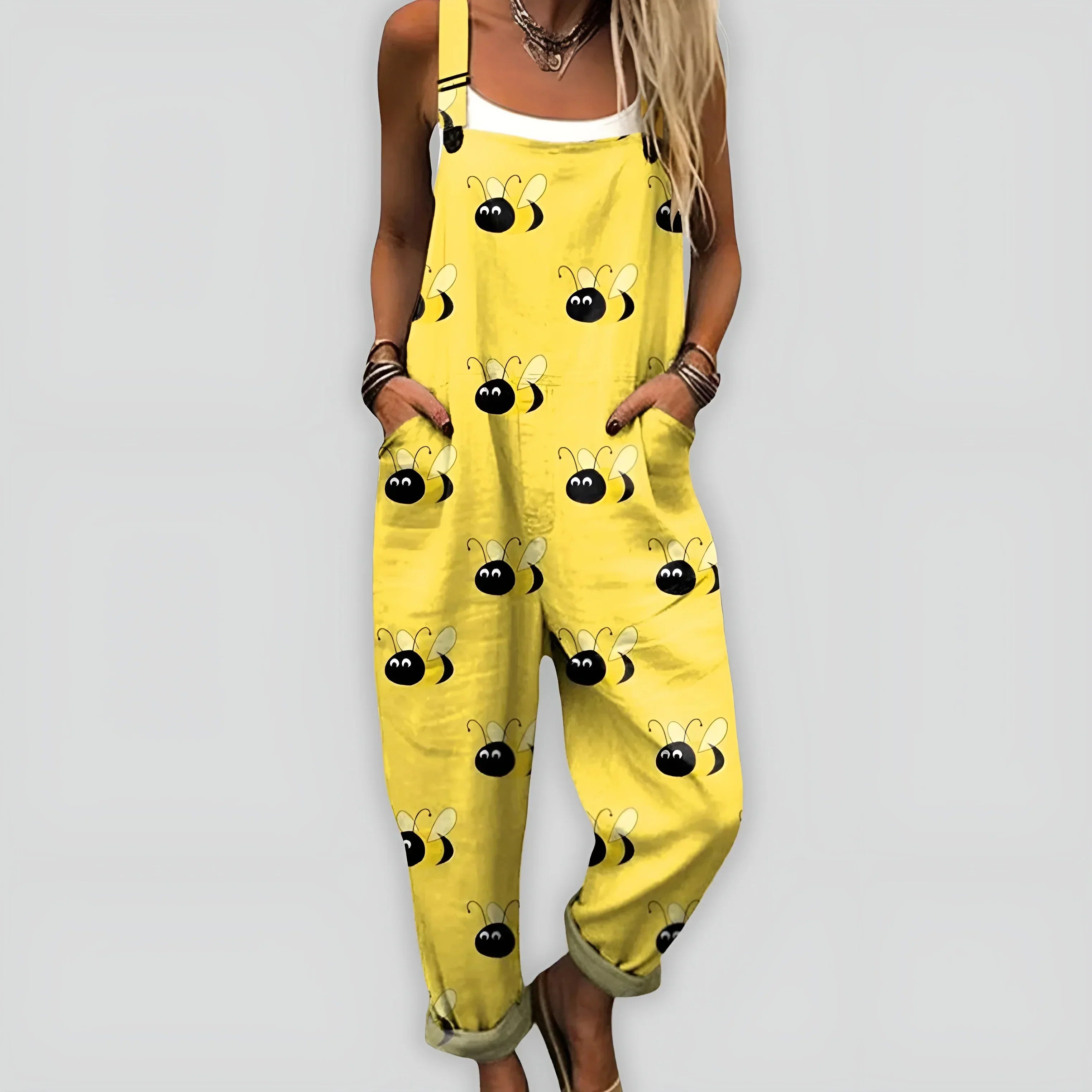 Elva - Bekväm och Stilfull Byxdress med Lös Passform