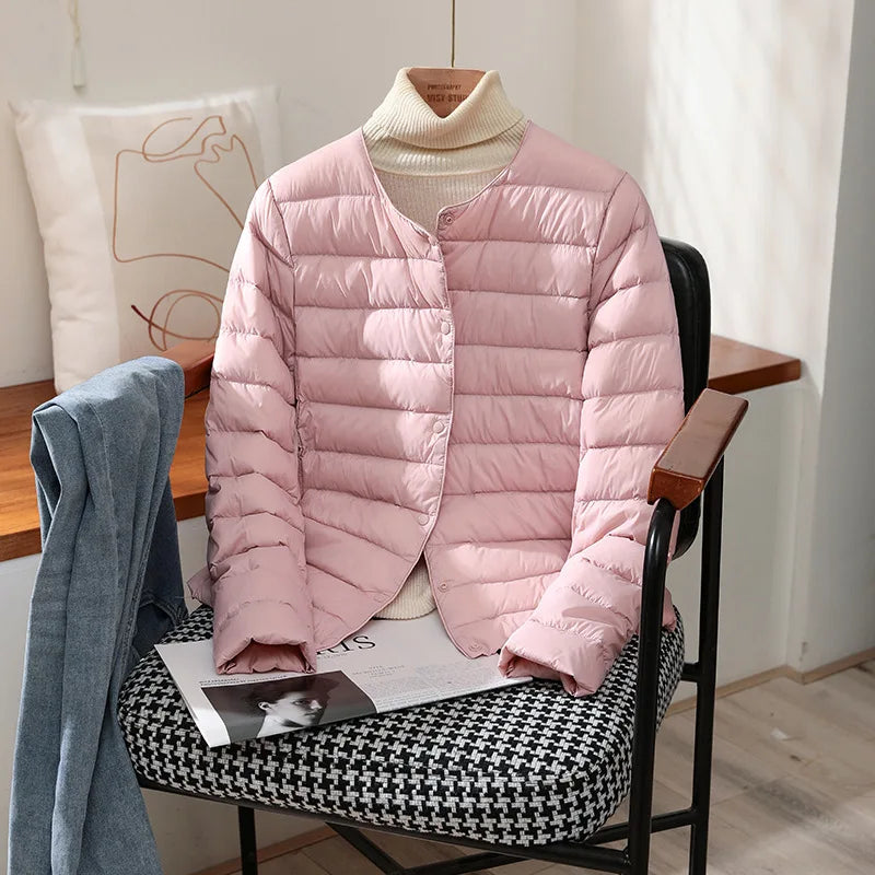 Elva - Ultralätt Dunjacka i Slim Fit
