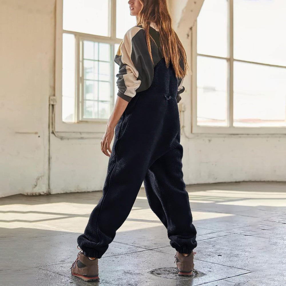 Marie - Justerbar Jumpsuit i Manchestertyg med Fleece