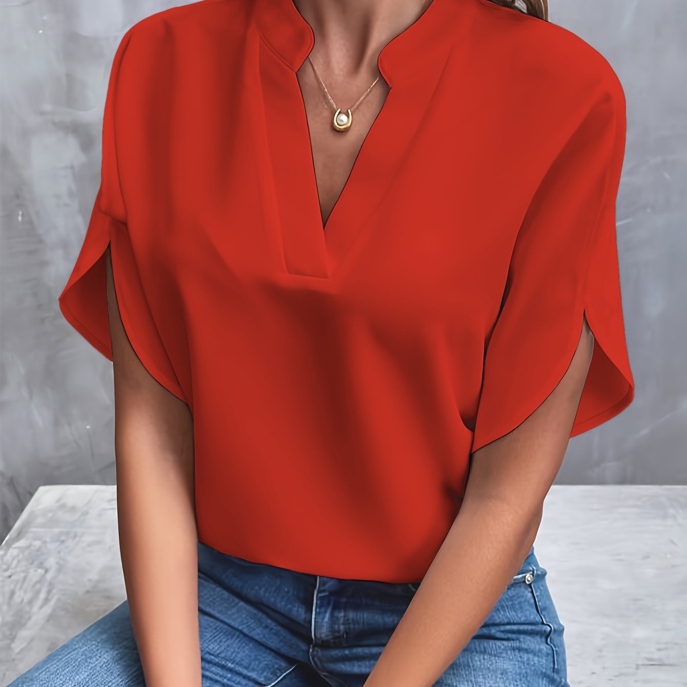 Vivi - Elegant Lätt Blus för Kvinnor