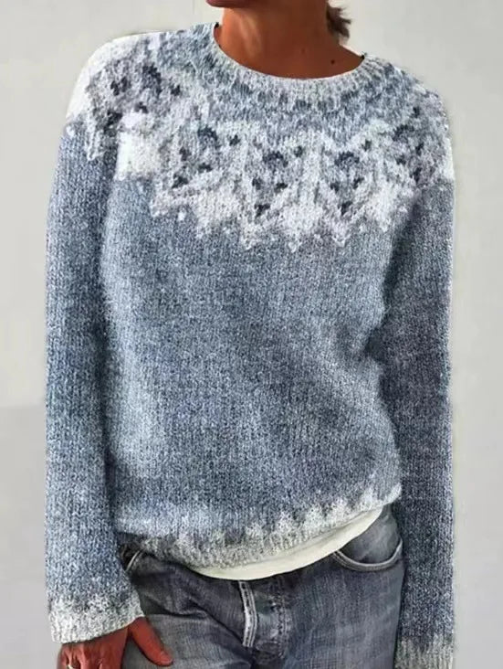 Elva -Vintage Stickad Tröja