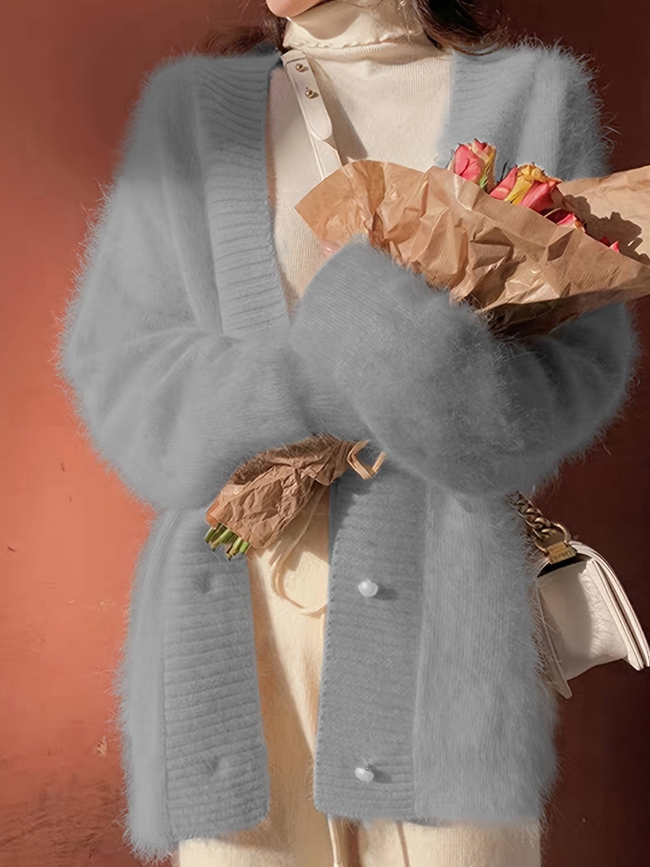 Tuva™ | Elegant v-ringad cardigan