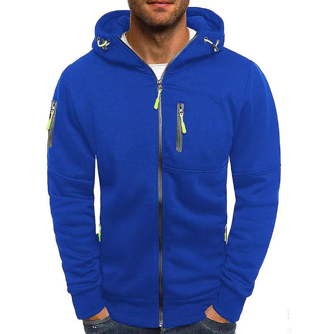 Patrick - Avslappnad Zip-Up Huvtröja