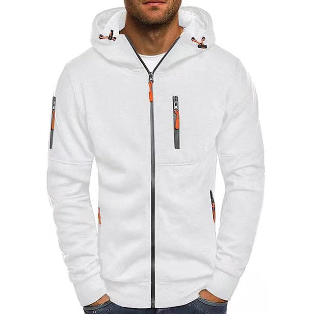 Patrick - Avslappnad Zip-Up Huvtröja