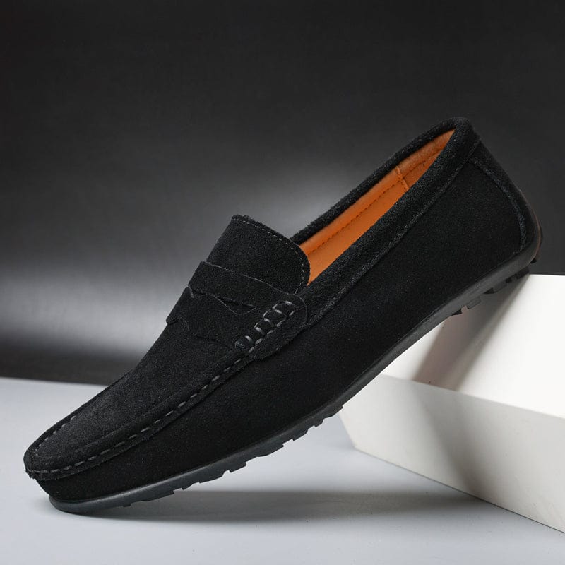 Mikael - Supersköna Ortopediska Loafers i Mocka