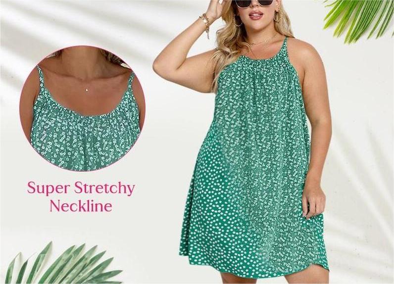 Lucia - Bekväm Lös Sommarklänning i Avslappnad Stil