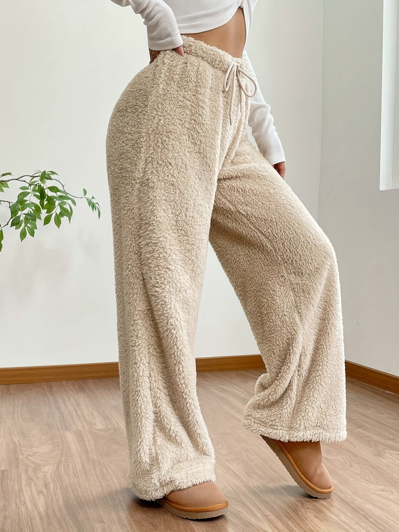 Amanda - Bekväma Ultrafleece Vidbyxor
