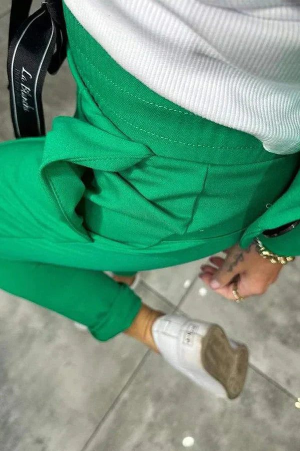 Zyora - Skräddarsytt Set med Mjuk Kavaj och Casual Joggers