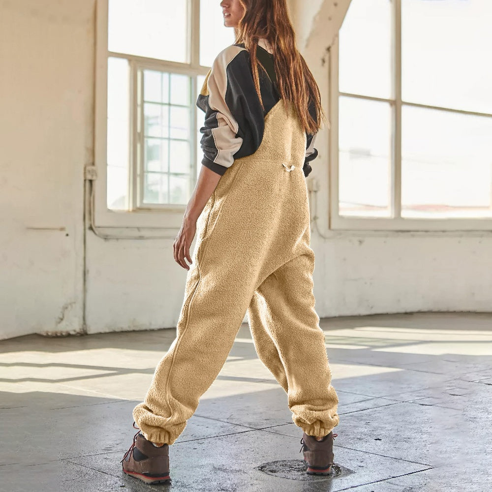 Marie - Justerbar Jumpsuit i Manchestertyg med Fleece