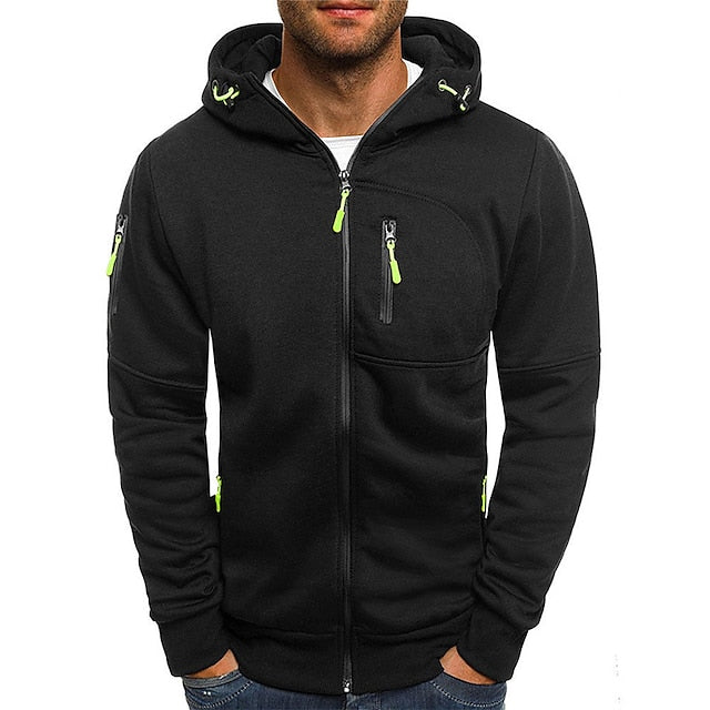 Patrick - Avslappnad Zip-Up Huvtröja