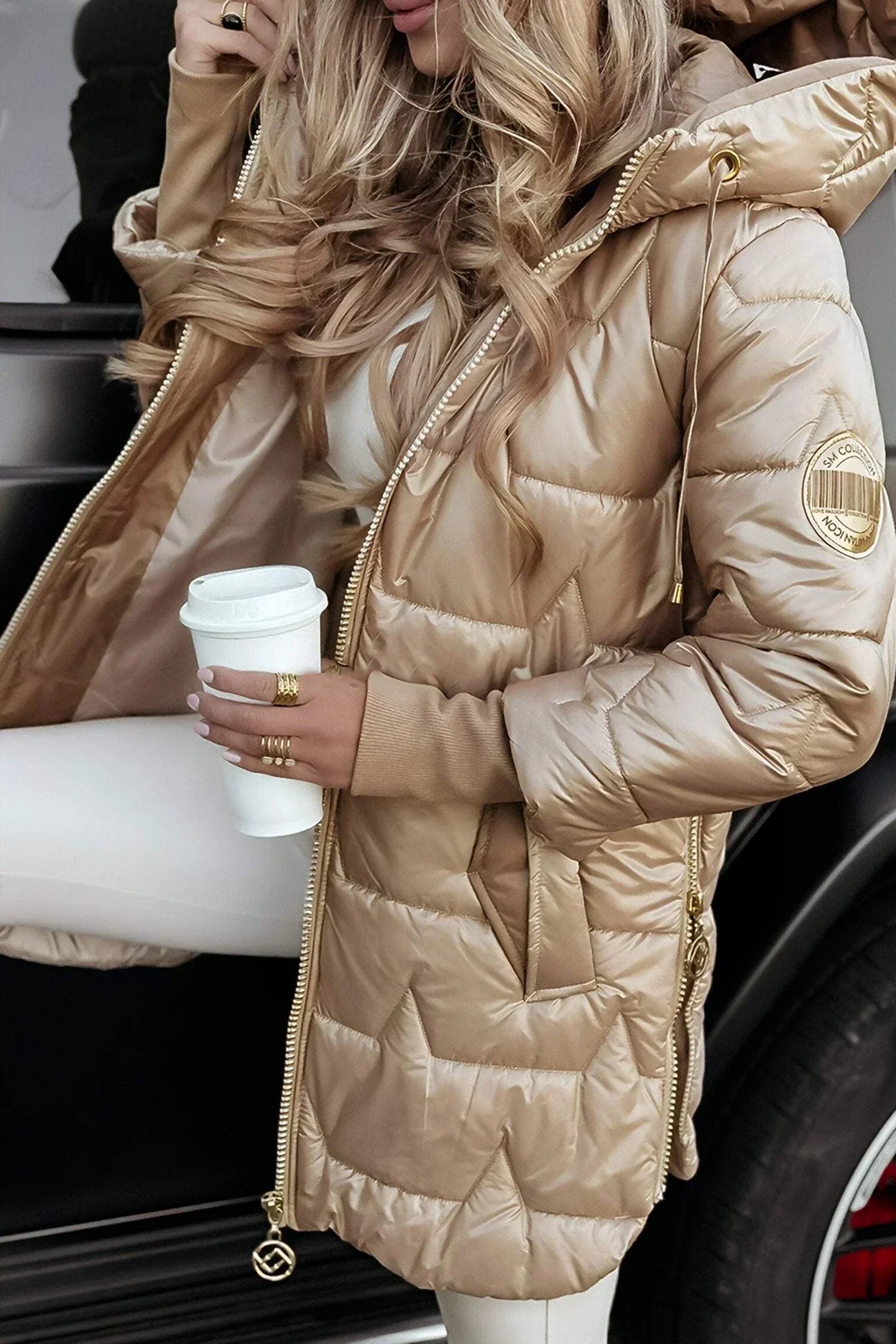 Elva - Elegant vinterkappa med huva