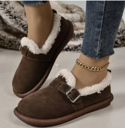 Nora - Plush Slip-On Bekväma Tofflor