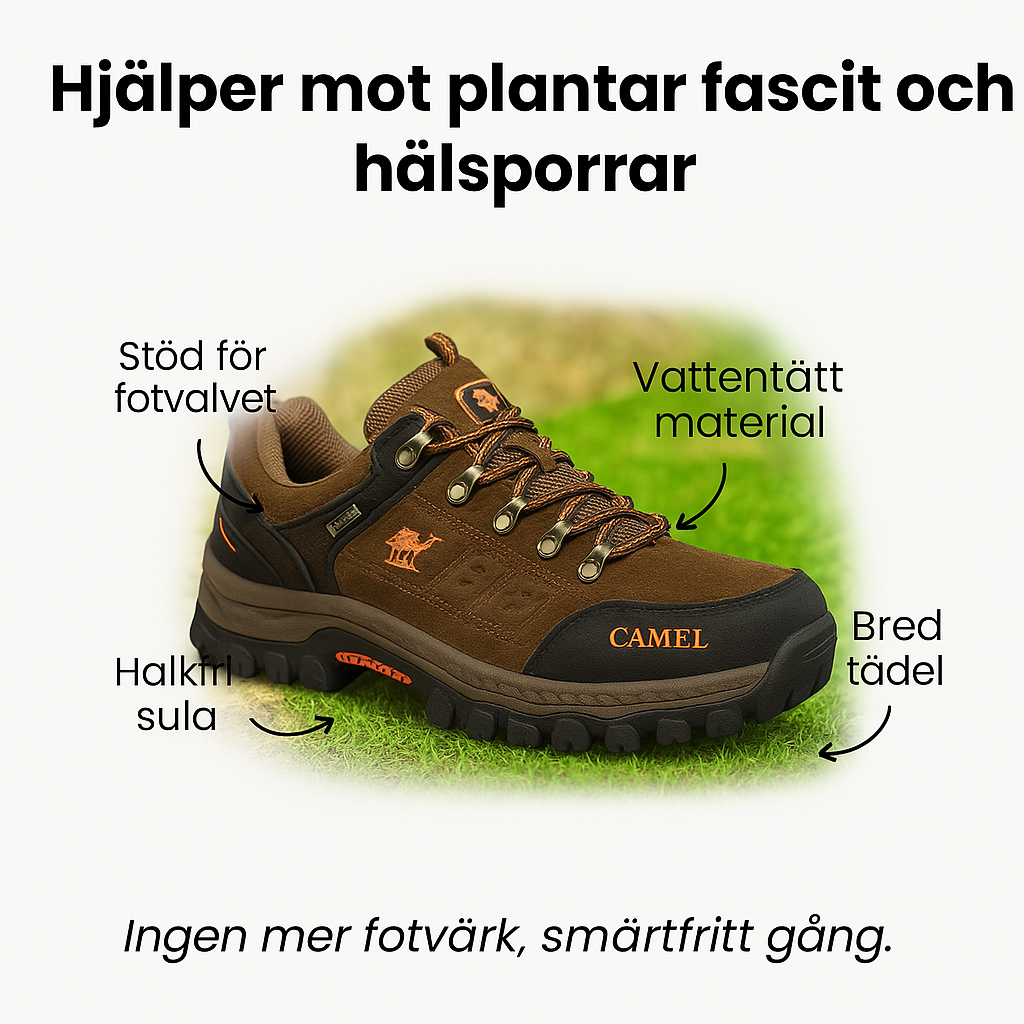 Seeker - Ortopediska, Halkfria och Andningsbara Innovativa Vandringsskor | + GRATIS guide för en optimal gångställning