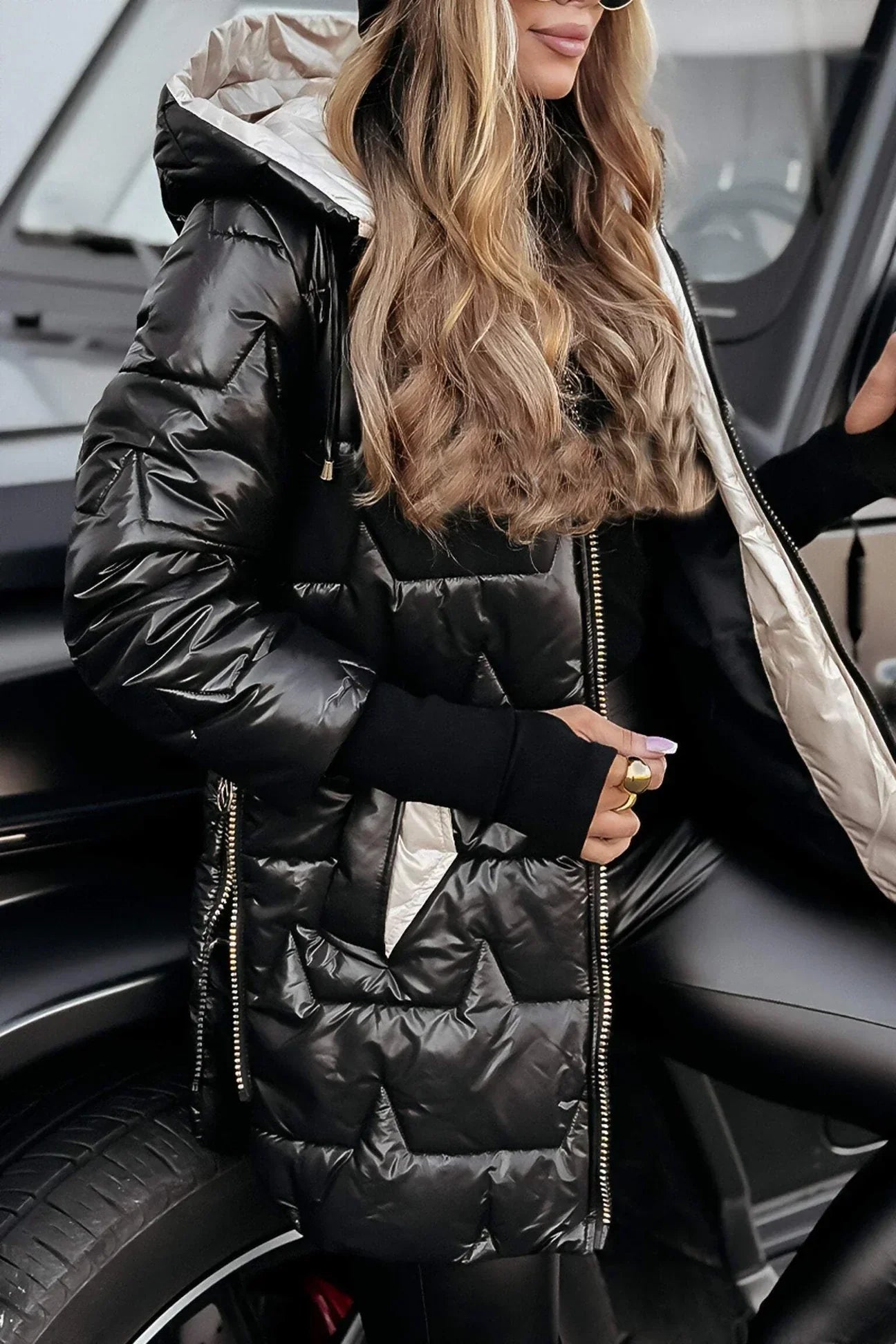 Elva - Elegant vinterkappa med huva