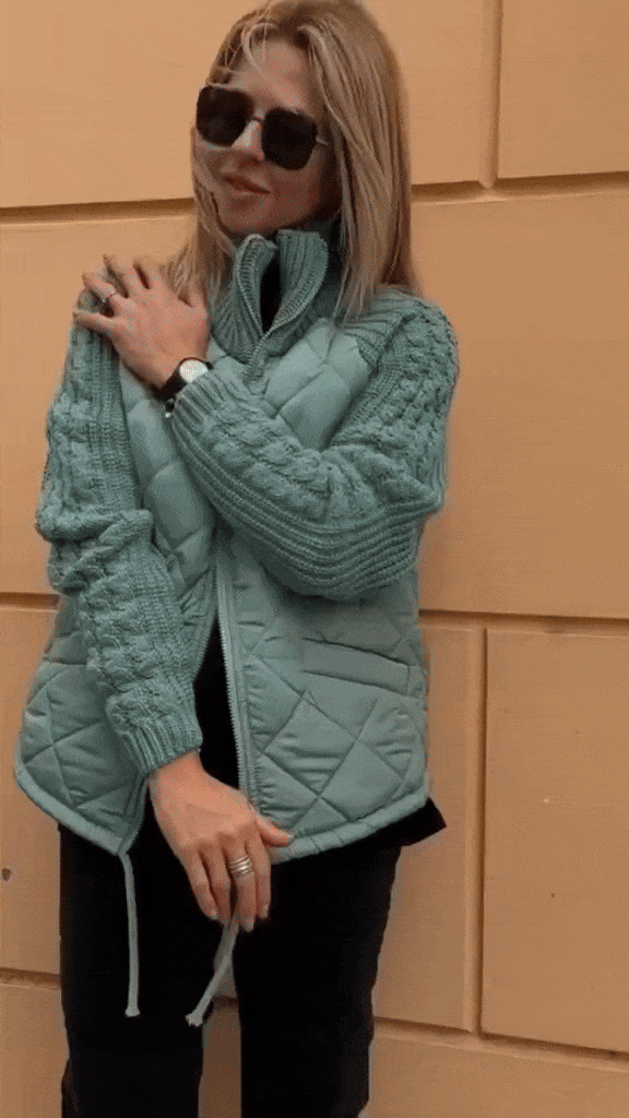 ULRIKA – QUILTAD JACKA MED STICKADE ÄRMAR