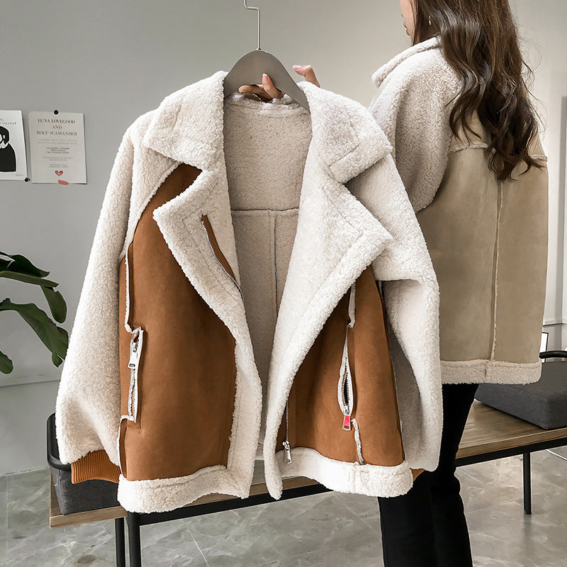 ANJA – MYSIG SHERPA VINTERJACKA