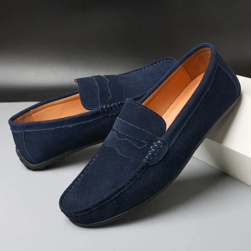 Mikael - Supersköna Ortopediska Loafers i Mocka