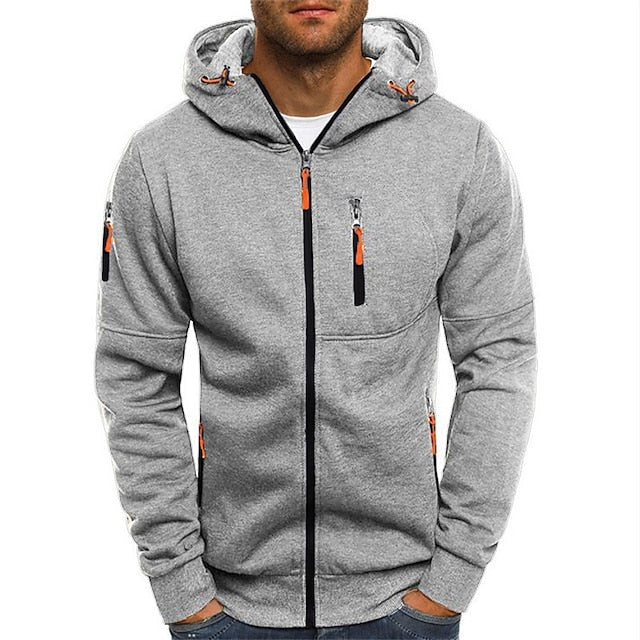 Patrick - Avslappnad Zip-Up Huvtröja