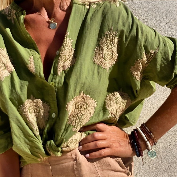 Geneviève - Ibiza-stil Chic Blus