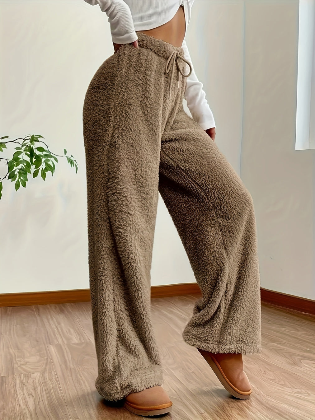 Amanda - Bekväma Ultrafleece Vidbyxor