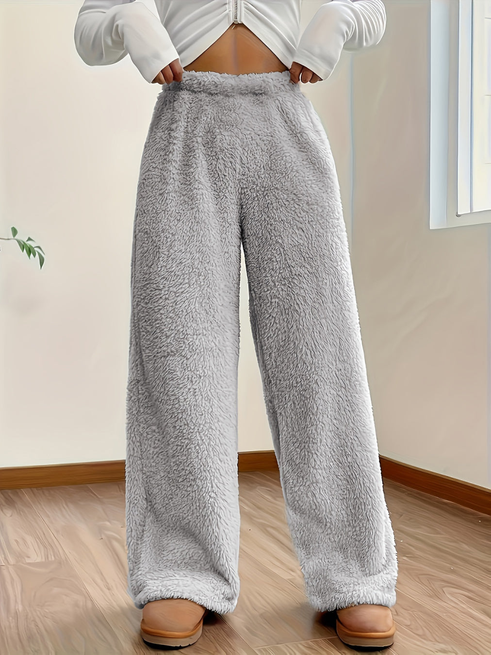 Amanda - Bekväma Ultrafleece Vidbyxor