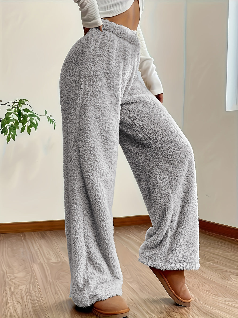 Amanda - Bekväma Ultrafleece Vidbyxor