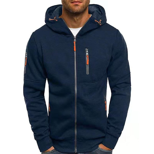 Patrick - Avslappnad Zip-Up Huvtröja