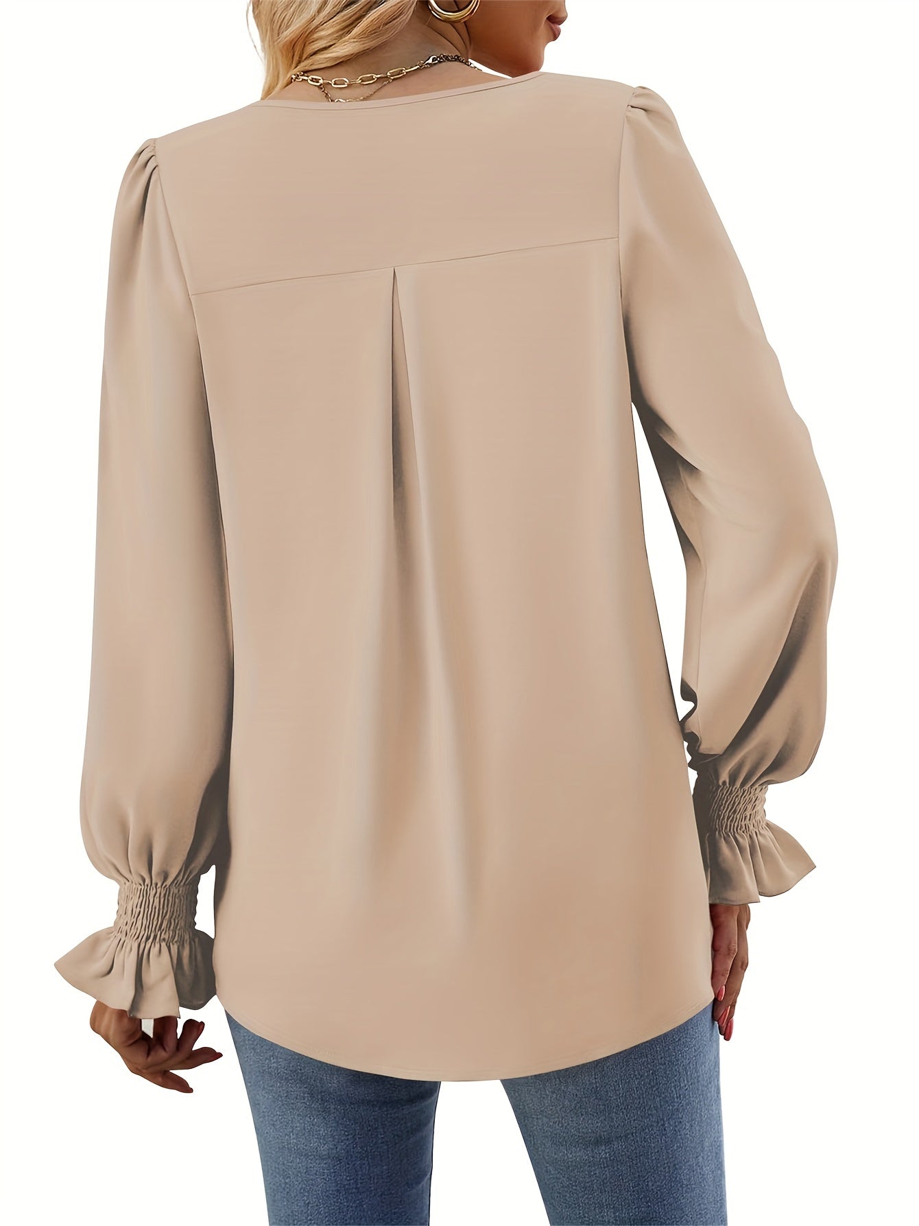 Josefin - Premium Enfärgad Höstblus, Elegant & Bekväm