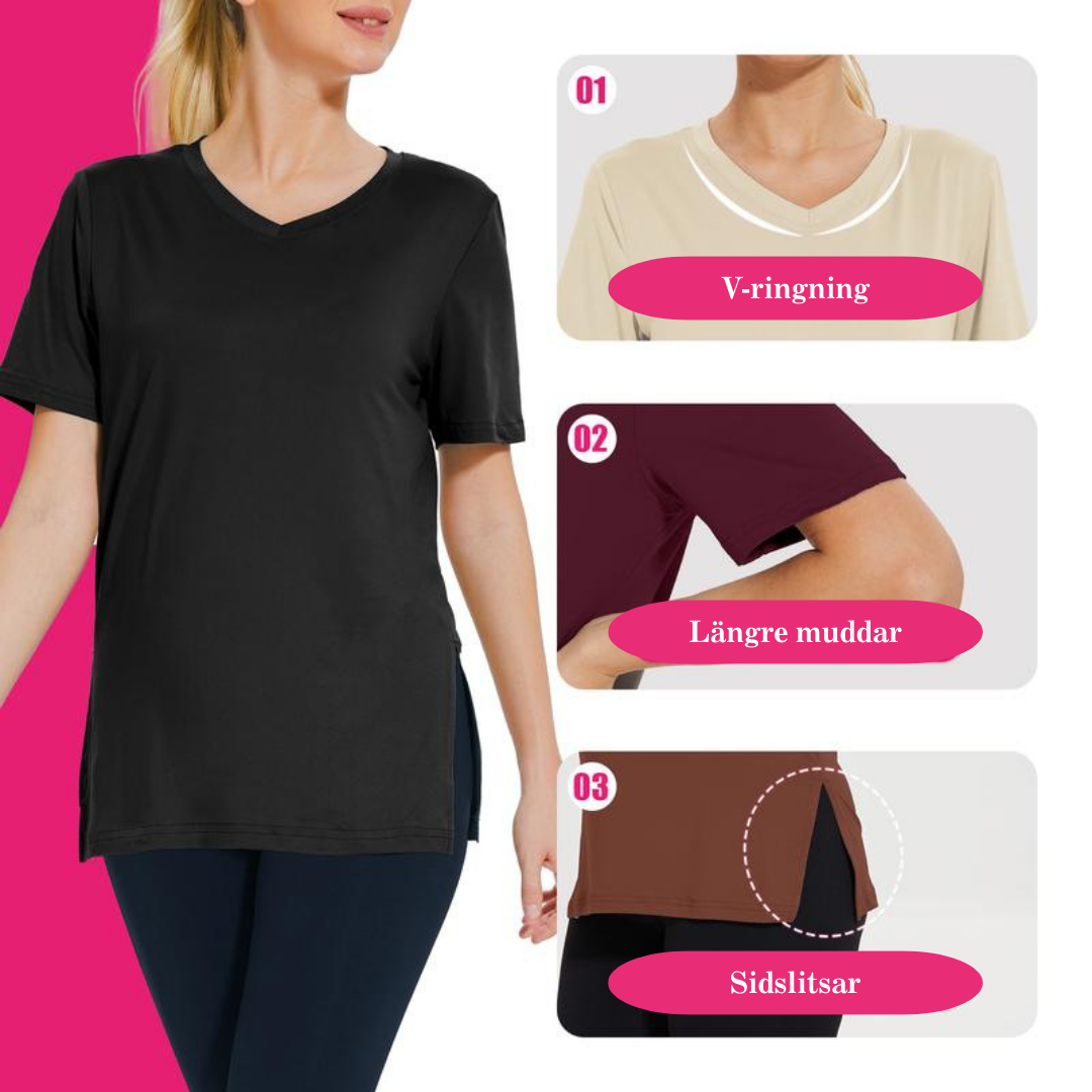 Elva - Avslappnad T-shirt med Lös Passform (3-pack)