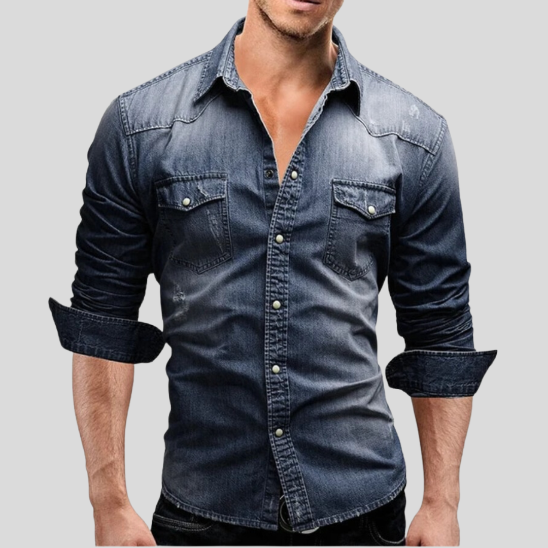 Marcus – Modern och Stilsäker Jeansskjorta