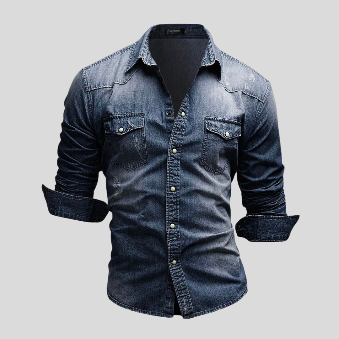 Marcus – Modern och Stilsäker Jeansskjorta