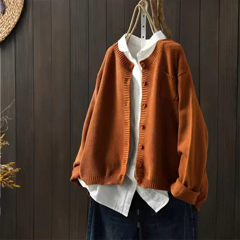 Matilda™ | Klassisk Stickad Cardigan