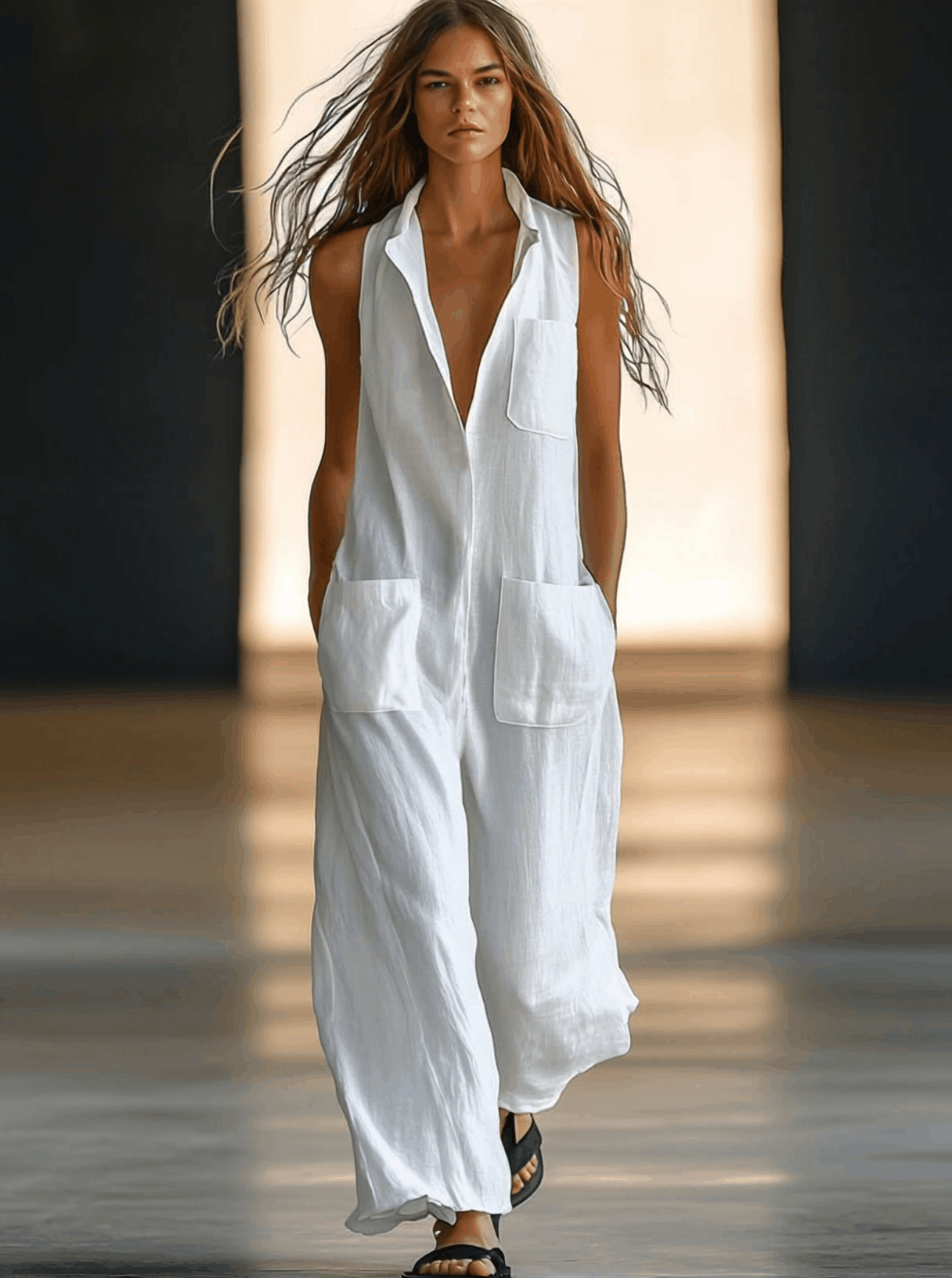 ULLA – ÄRMLOST BYXDRESS MED VIDA BEN