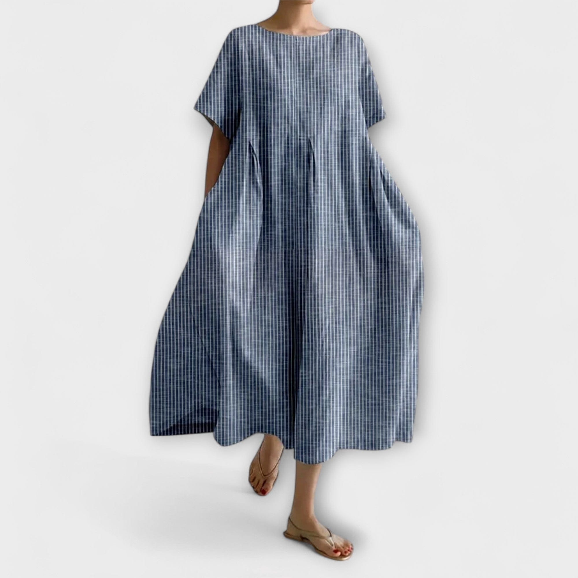 Aminta - Lång Klänning Med Sommarbris