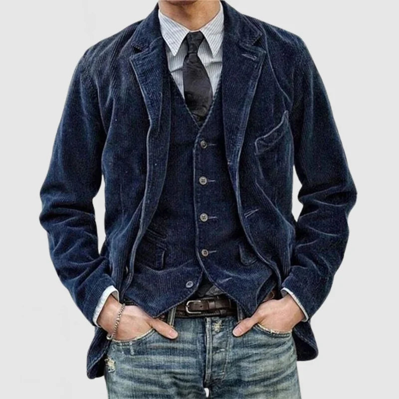 Adam - Herr Vintage Blazer Och Västen