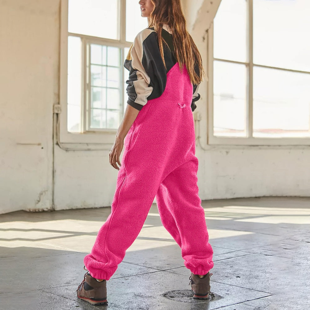 Marie - Justerbar Jumpsuit i Manchestertyg med Fleece