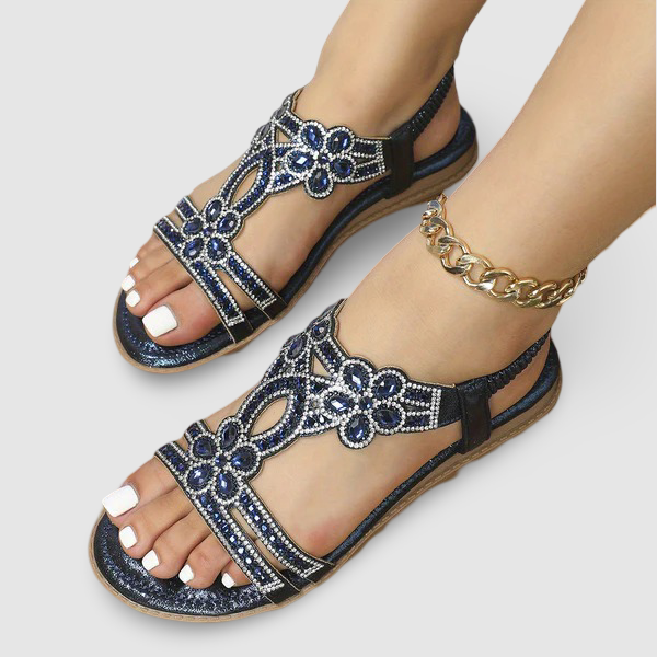 Isolde - Eleganta & Bekväma Sandaler med Hälrem
