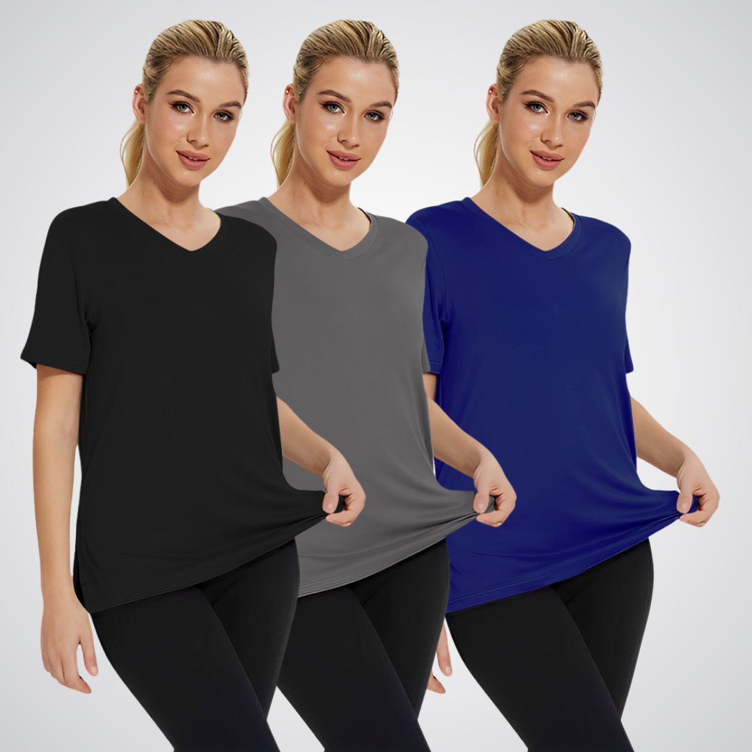Elva - Avslappnad T-shirt med Lös Passform (3-pack)