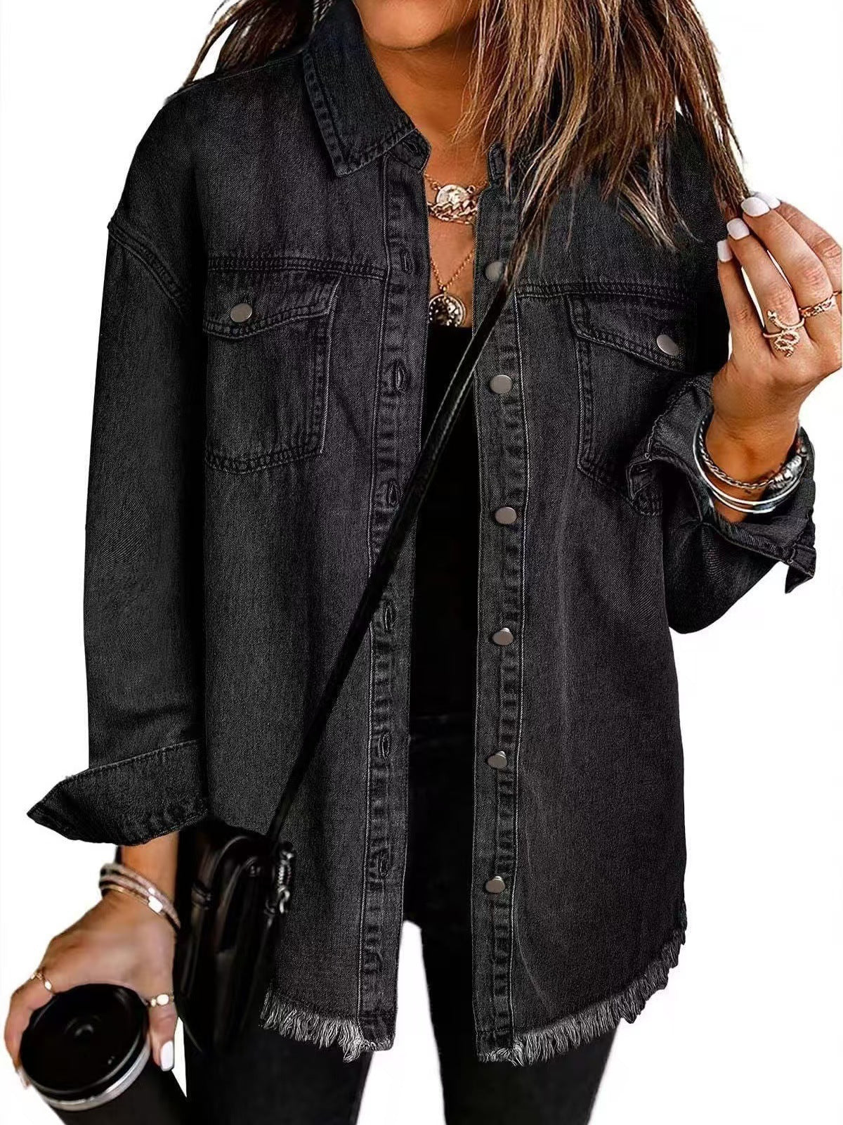 Elva - Klassisk Denimjacka för Vardagsbruk