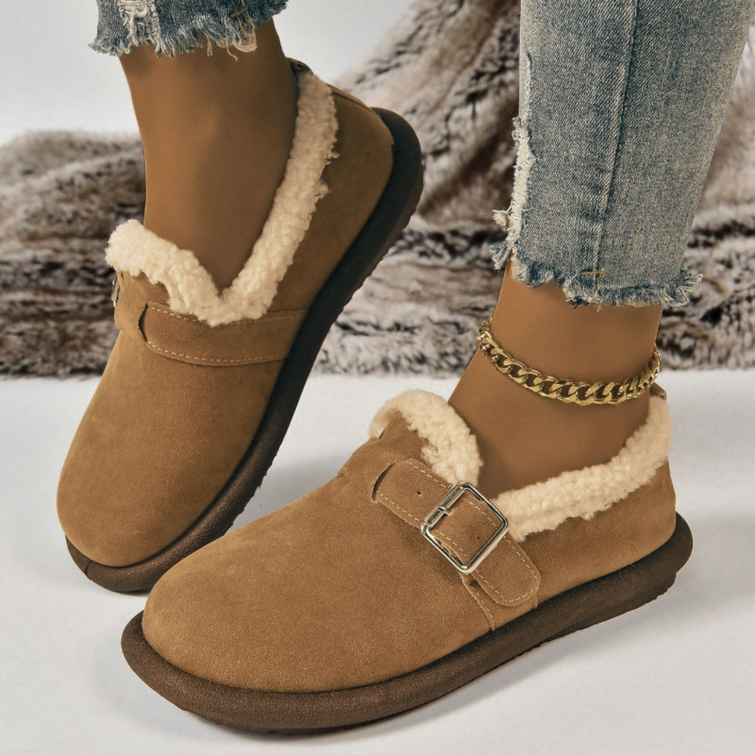 Nora - Plush Slip-On Bekväma Tofflor