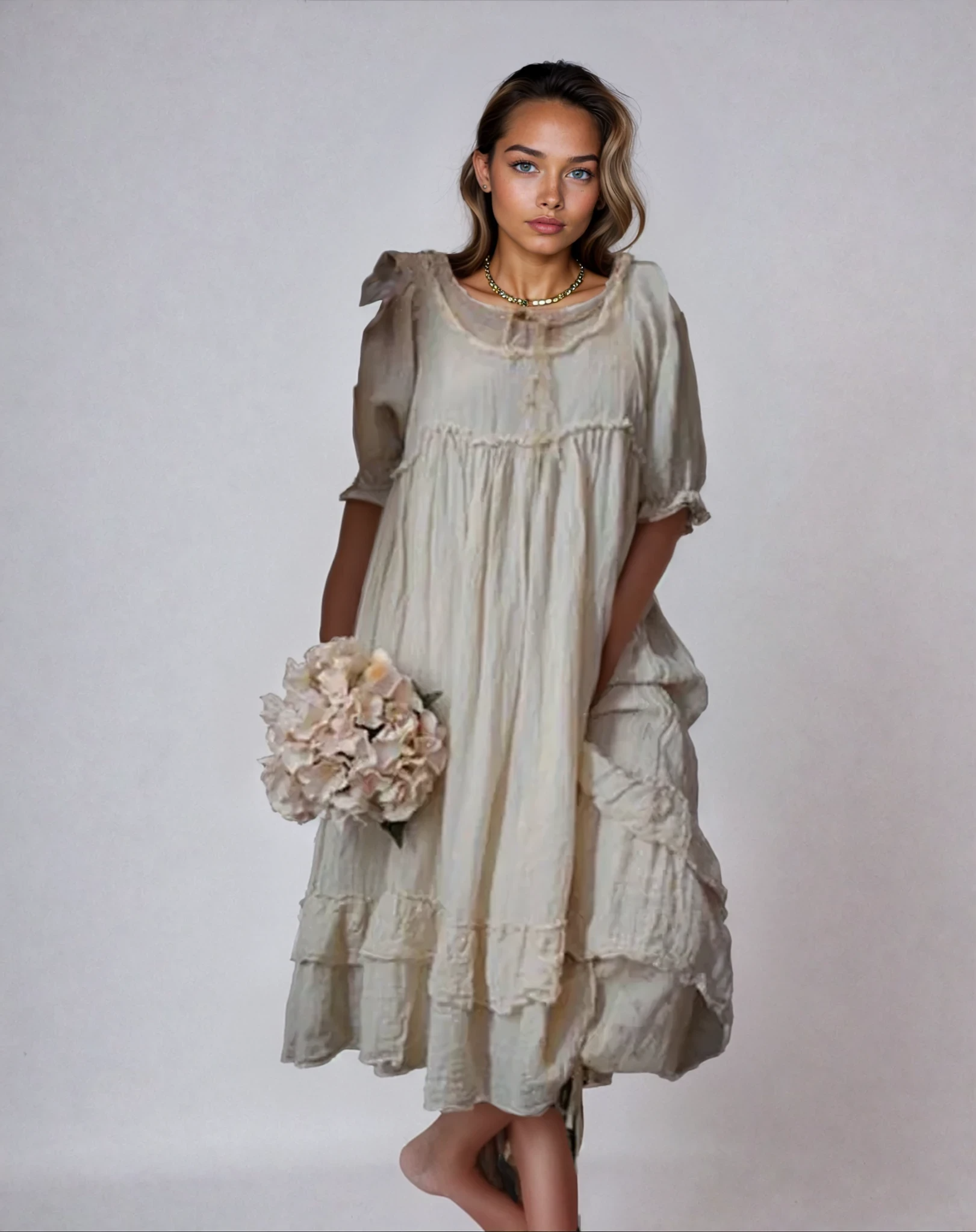 Zuleika - Naturlig Elegans och Sommarkomfort Klänning