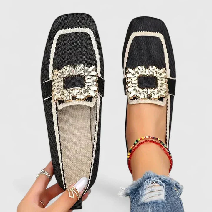 ELIN – ELEGANTA LOAFERS MED GLITTRANDE SPÄNNE