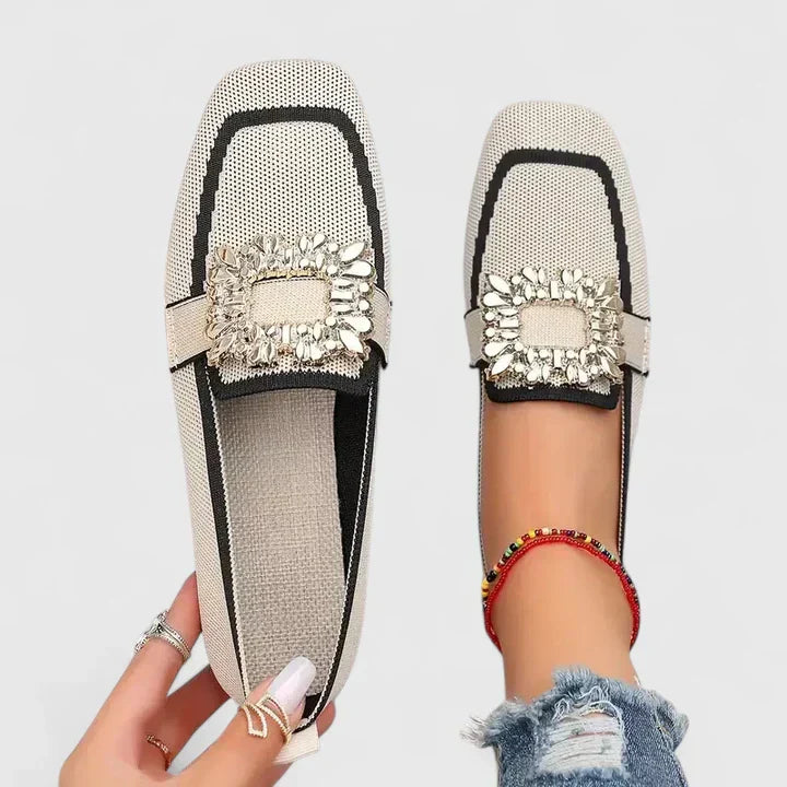 ELIN – ELEGANTA LOAFERS MED GLITTRANDE SPÄNNE