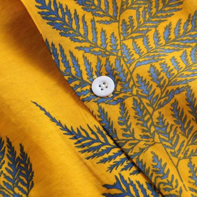 Tropical  - Somrig Hawaiian Luftig Ledig Skjorta