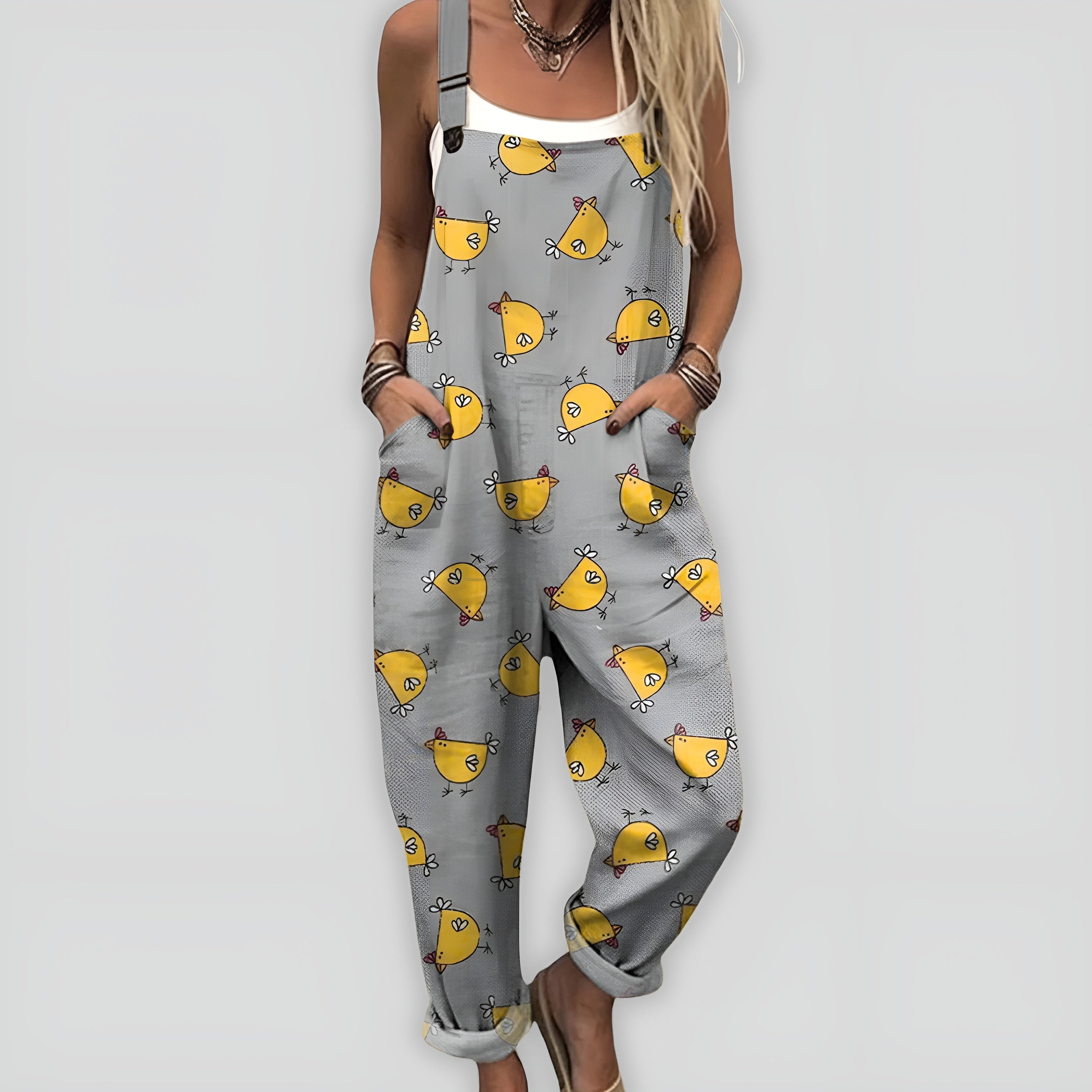 Faye - Bekväm och Stilren Jumpsuit med Ledig Passform