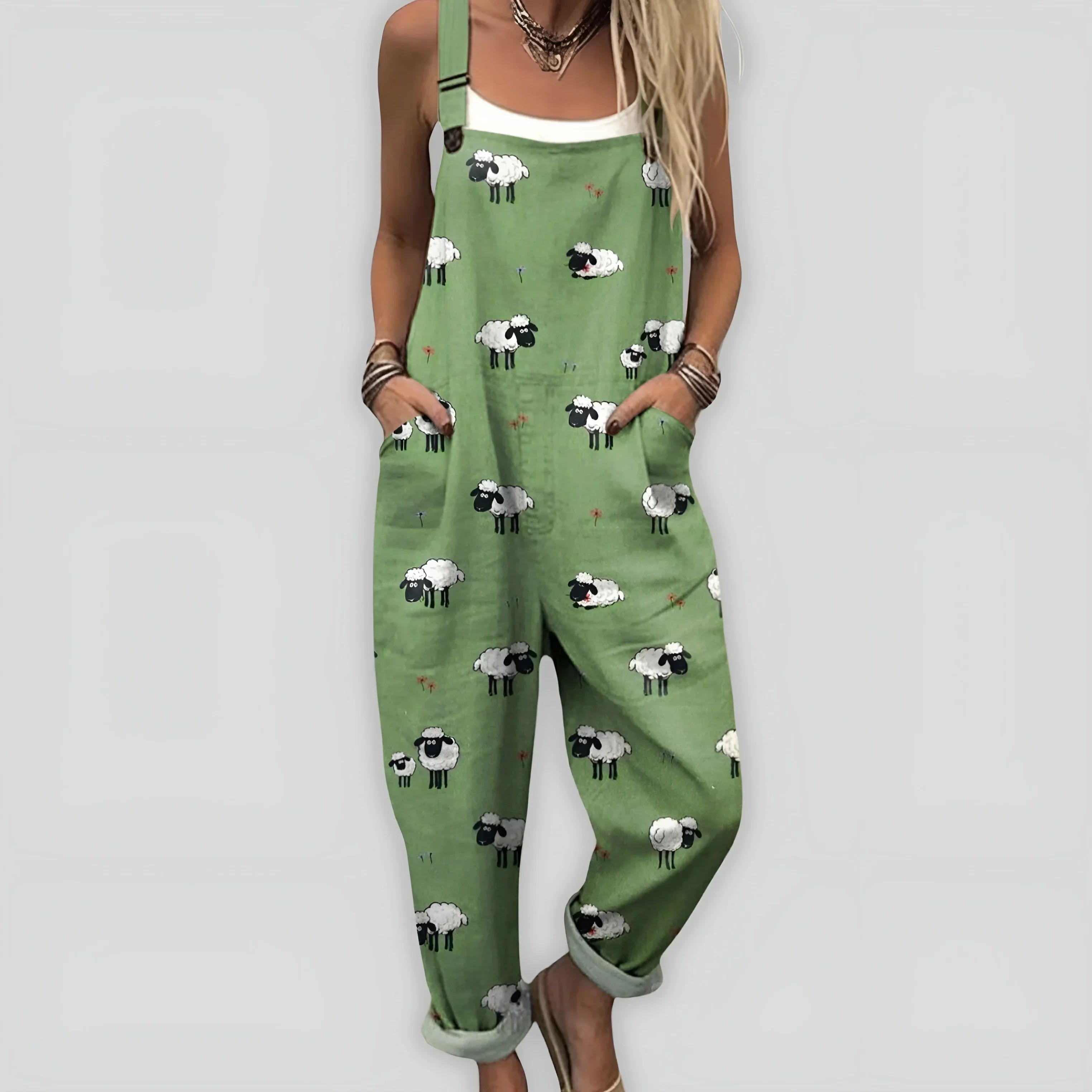 Elva - Bekväm och Stilfull Byxdress med Lös Passform