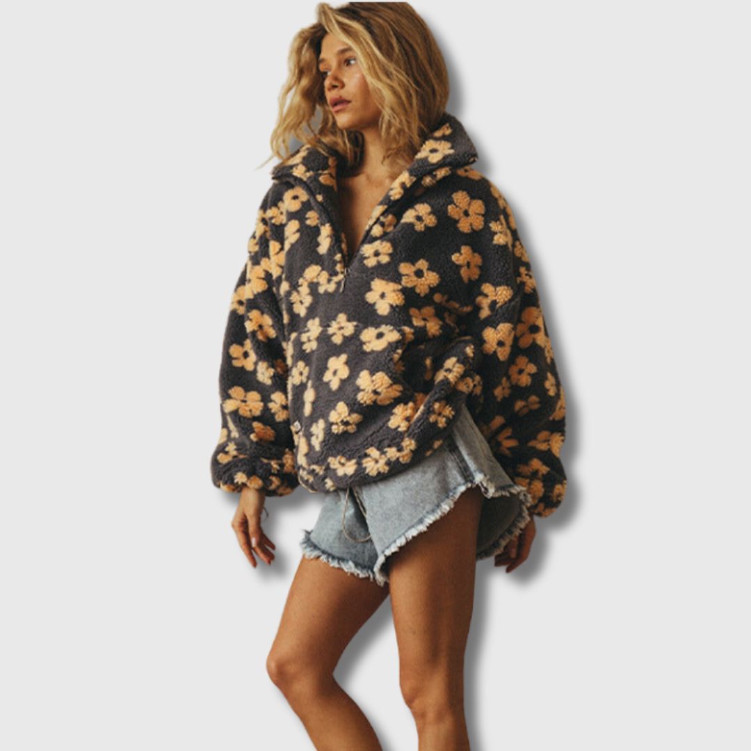 Sandra - Pull Sherpa med bohemisk inspiration