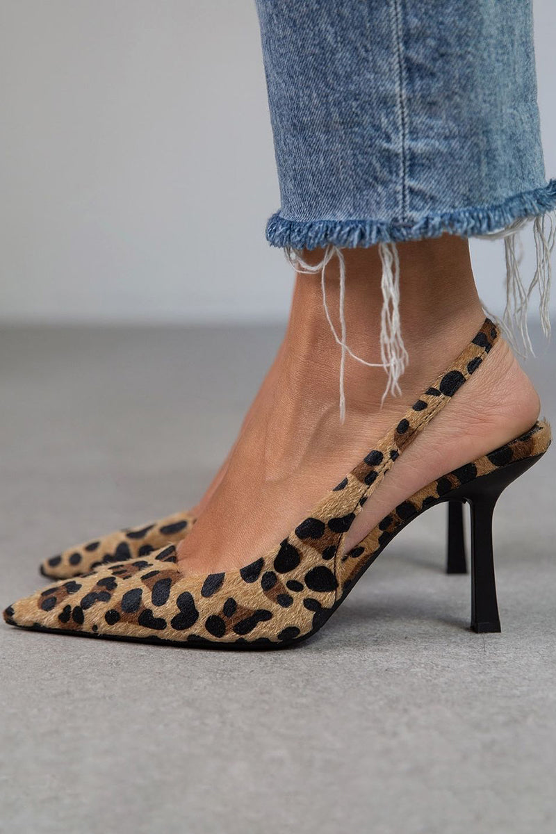 JOSEFIN – KLACKSKOR MED LEOPARDMÖNSTER OCH ÖPPEN HÄL