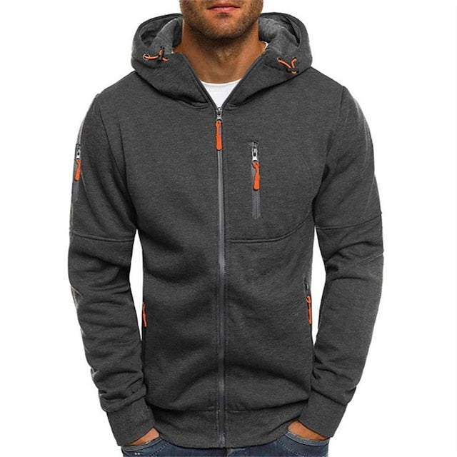 Patrick - Avslappnad Zip-Up Huvtröja